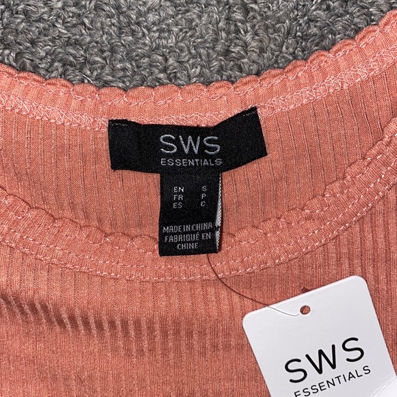 Charlotte Russe Tops Charlotte Russe Sws Essentials Peach Color Long Sleeve Tee Poshmark